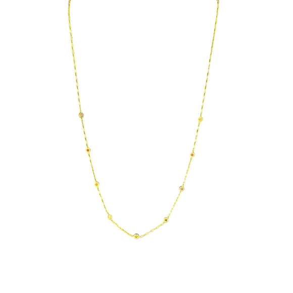 Madewell Gold Multicolor Beaded Chain Necklace - Picture 3 of 5